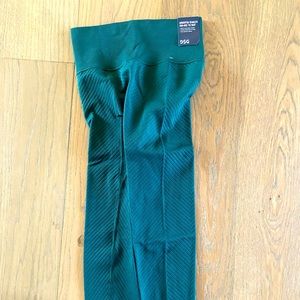 DSG women’s 7/8 ribbed legging, XS, rich green, new with tags